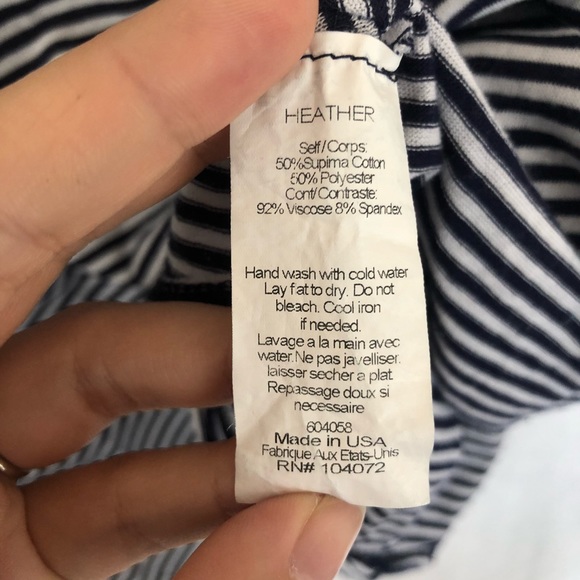 Heather Tees striped flowy tank top - Picture 3 of 4